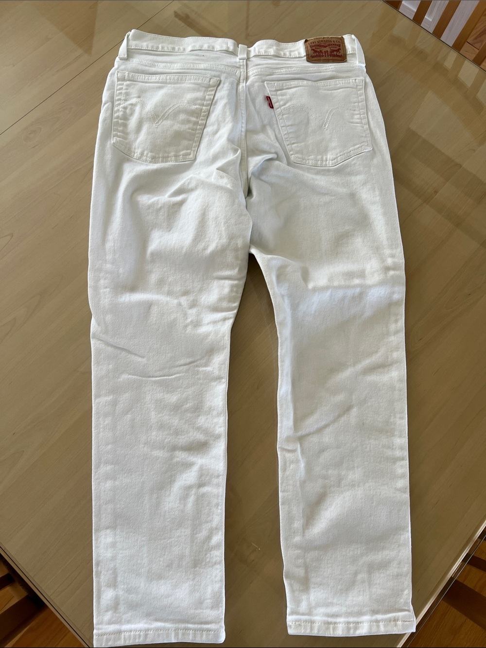 Levi's Women's White Boyfriend Jeans - Classic Five-Pocket